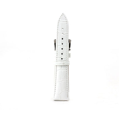 18mm Crocodile Leather Replacement Watch Band for Nokia Withings Steel HR 36mm Version