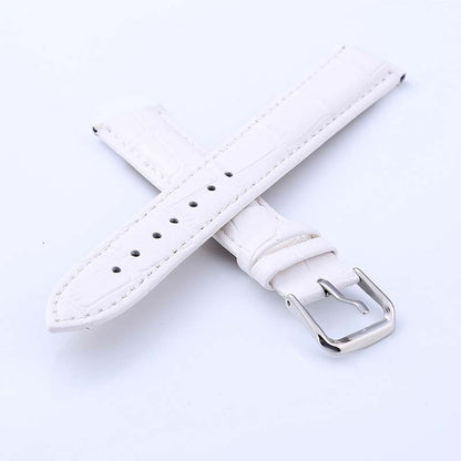 18mm Crocodile Leather Replacement Watch Band for Nokia Withings Steel HR 36mm Version