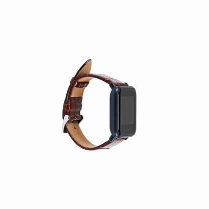 18mm Crocodile Leather Replacement Watch Band for Nokia Withings Steel HR 36mm Version