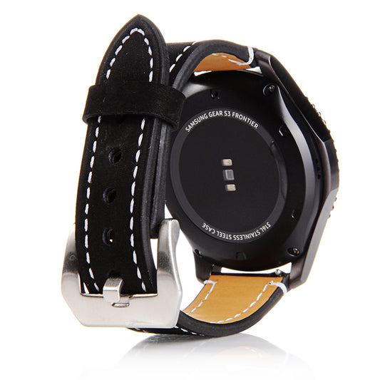 22mm Matte Skin Leather Smart Watch Strap Replacement for Huawei Watch GT 2e/GT2 46mm