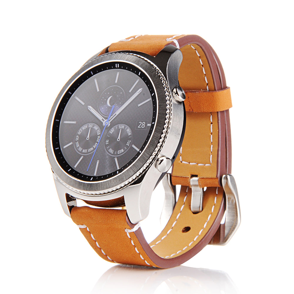 22mm Matte Skin Leather Smart Watch Strap Replacement for Huawei Watch GT 2e/GT2 46mm
