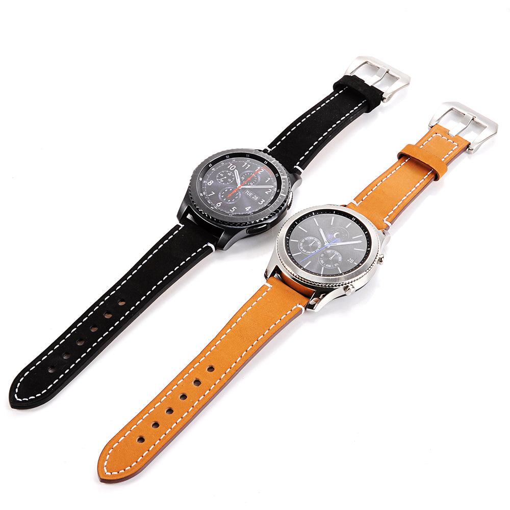 22mm Matte Skin Leather Smart Watch Strap Replacement for Huawei Watch GT 2e/GT2 46mm