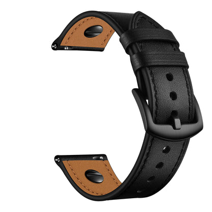 22mm Genuine Leather Watch Band Replacement for Samsung Gear S3/Galaxy Watch 46mm etc.
