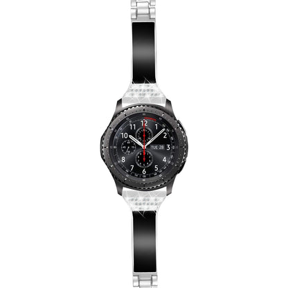 22mm Zinc Alloy Rhinestone Decor Watch Band for Samsung Gear S3 Frontier/Samsung Galaxy Watch 46mm