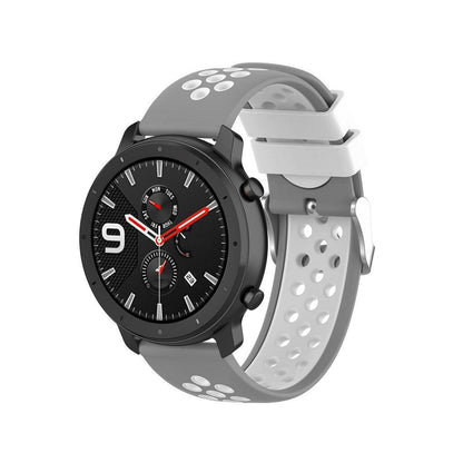 22mm Bi-color Silicone Watch Band for Samsung S3/S4/Galaxy Watch 46mm