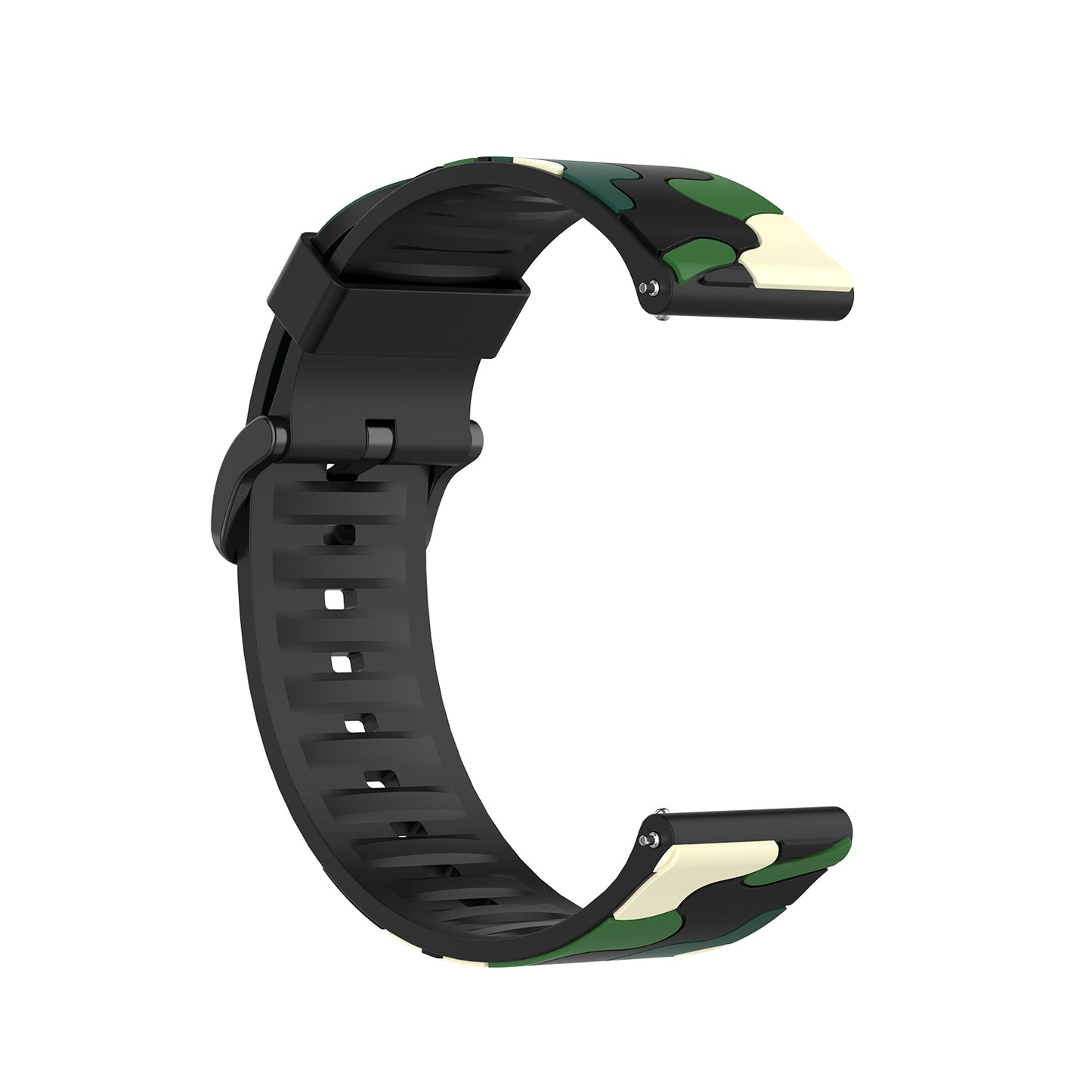 20mm Camouflage Style Silicone Watch Band for Garmin vivoactive 3/Forerunner 245