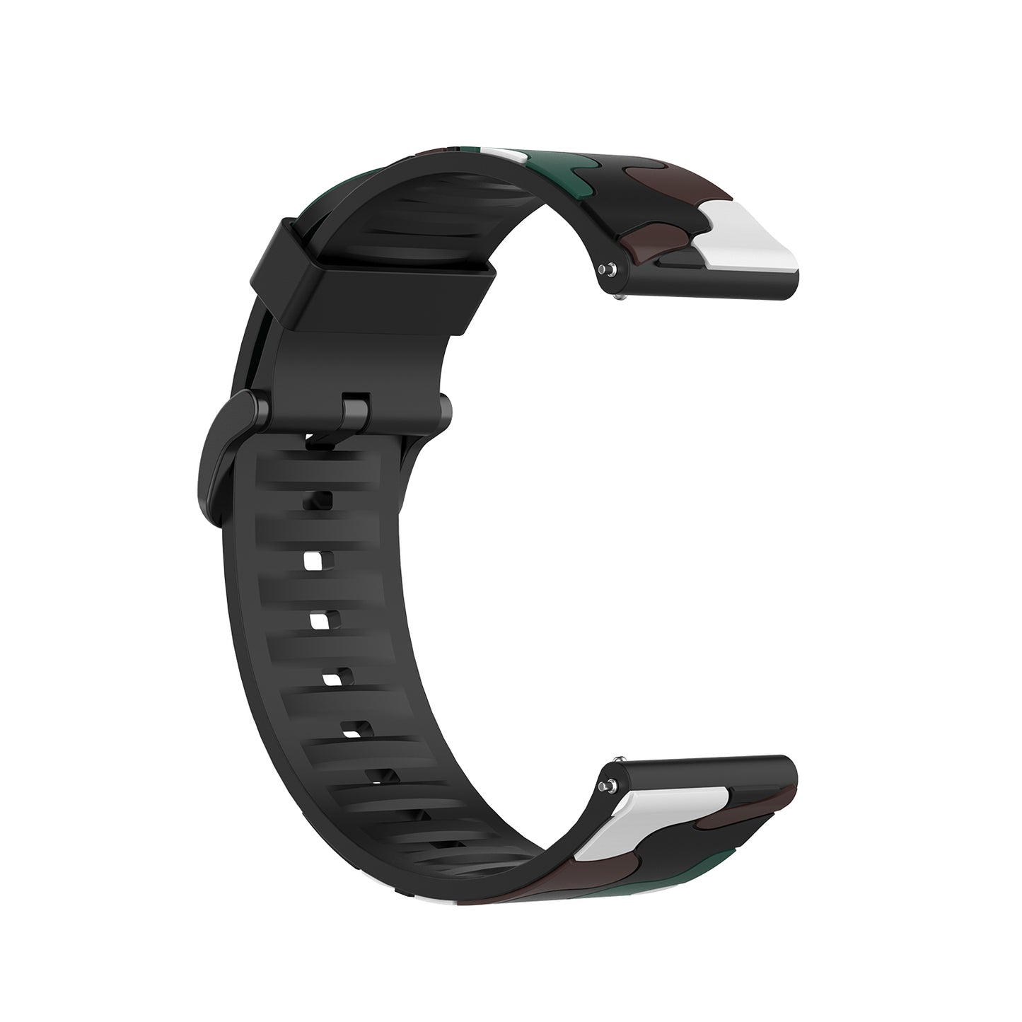 20mm Camouflage Style Silicone Watch Band for Garmin vivoactive 3/Forerunner 245