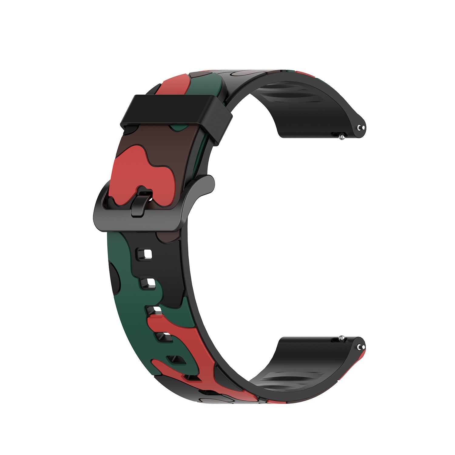 20mm Camouflage Style Silicone Watch Band for Garmin vivoactive 3/Forerunner 245