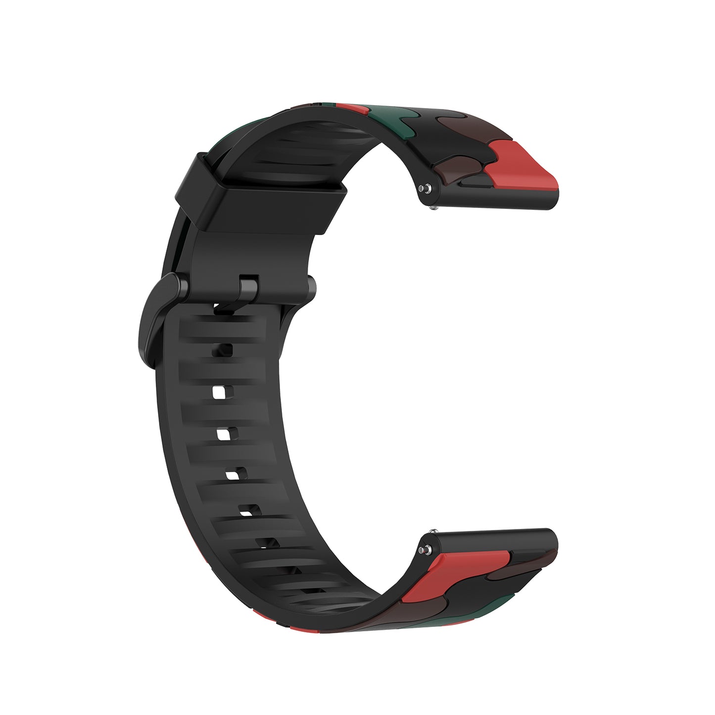 20mm Camouflage Style Silicone Watch Band for Garmin vivoactive 3/Forerunner 245