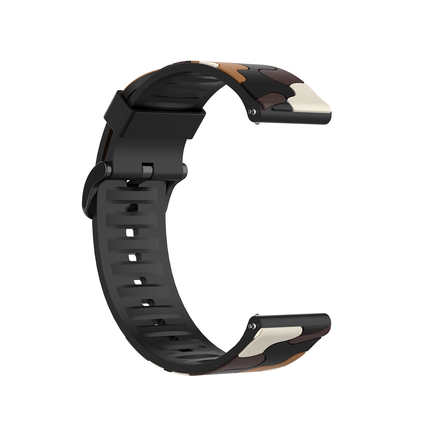 20mm Camouflage Style Silicone Watch Band for Garmin vivoactive 3/Forerunner 245