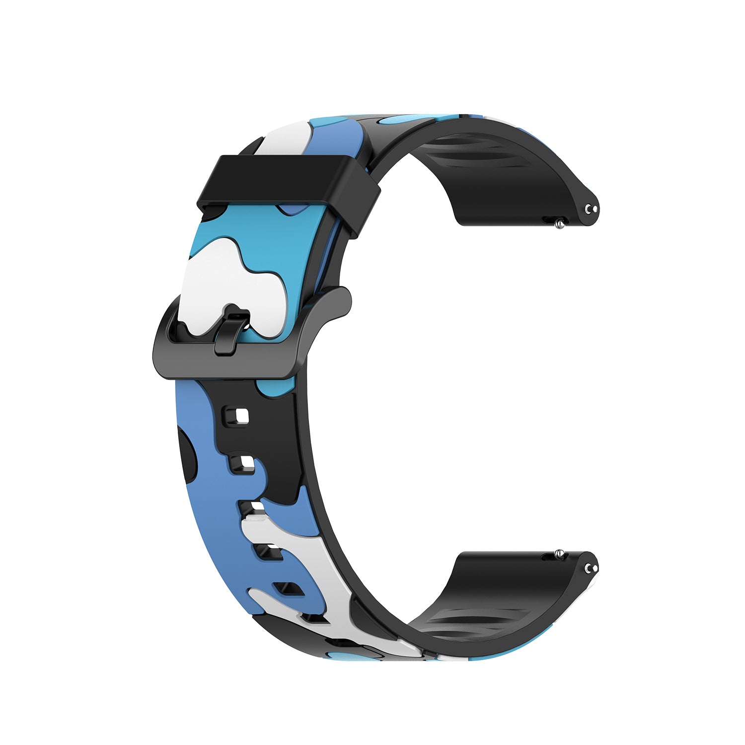 20mm Camouflage Style Silicone Watch Band for Garmin vivoactive 3/Forerunner 245