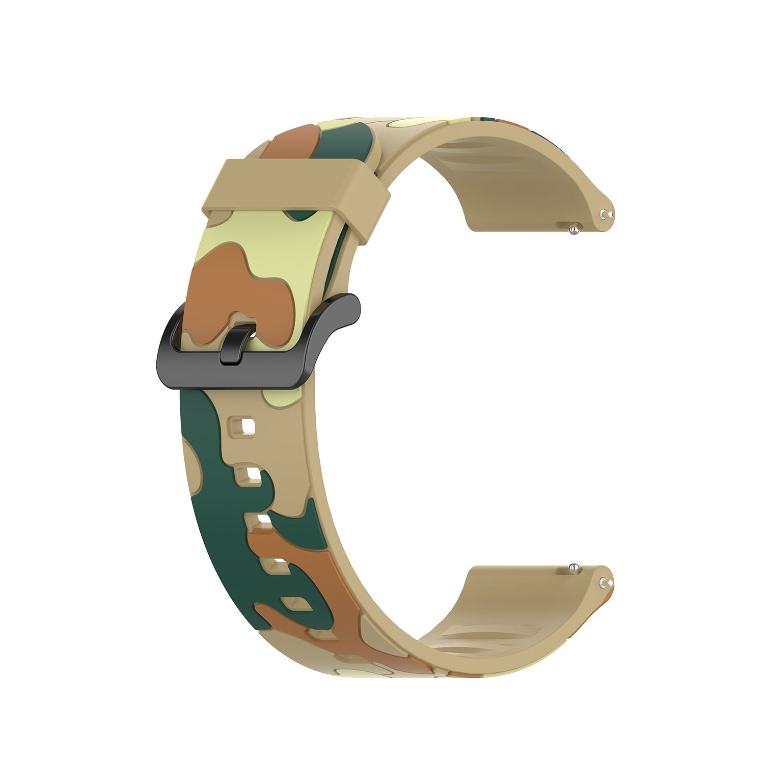 20mm Camouflage Style Silicone Watch Band for Garmin vivoactive 3/Forerunner 245