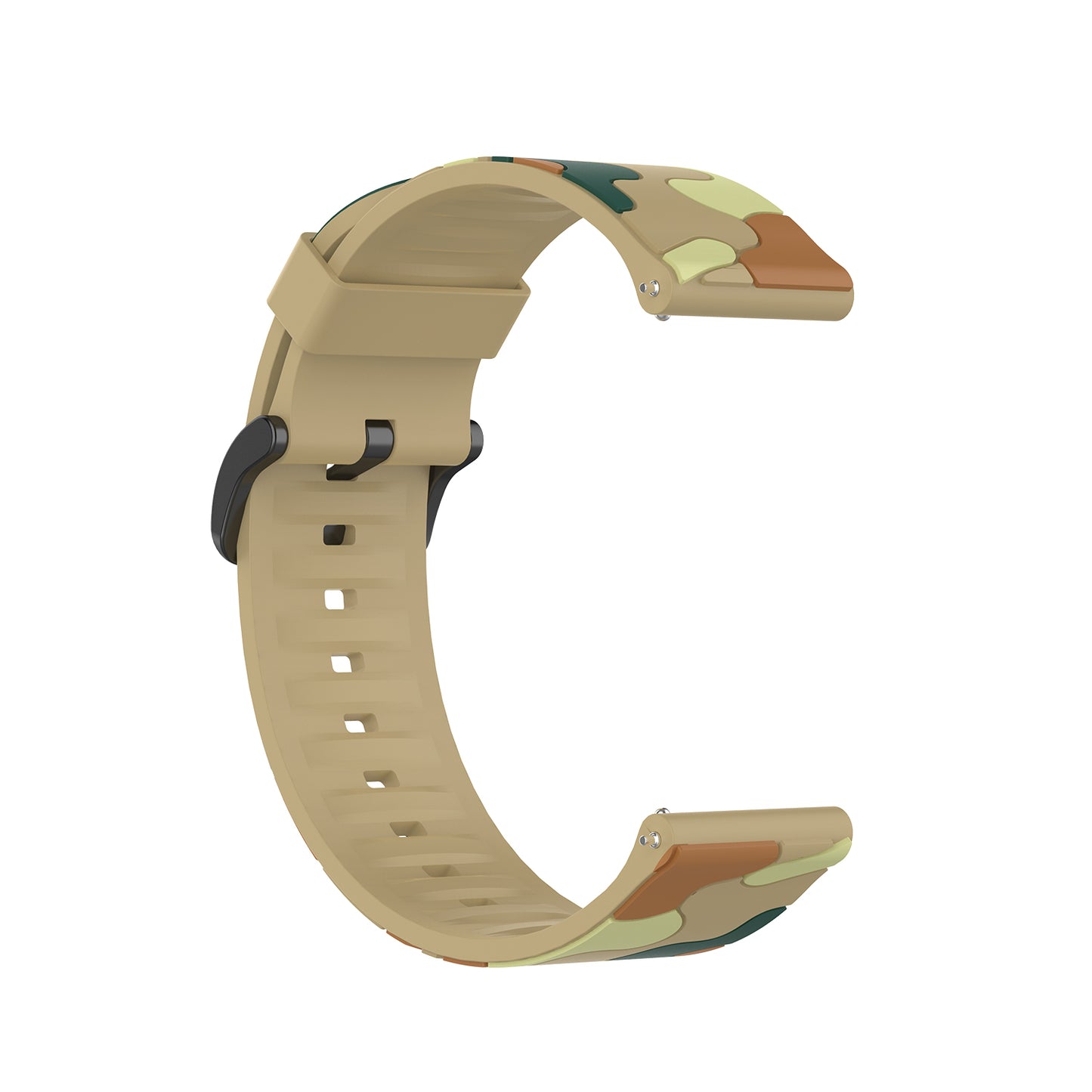 20mm Camouflage Style Silicone Watch Band for Garmin vivoactive 3/Forerunner 245
