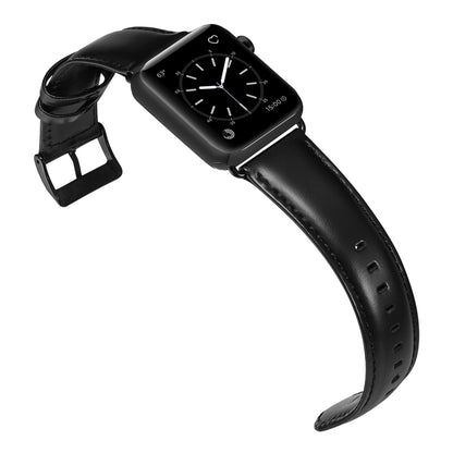 24mm Oil Wax Top Layer Genuine Leather Watch Band Replacement