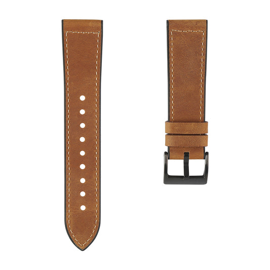 20mm Leather Coated TPU Watch Strap for Samsung Galaxy Watch Active1/2 / Galaxy Watch 42mm etc.
