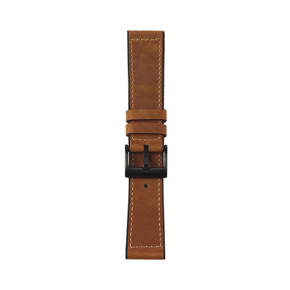 20mm Leather Coated TPU Watch Strap for Samsung Galaxy Watch Active1/2 / Galaxy Watch 42mm etc.