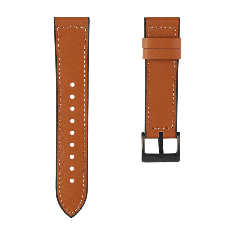 20mm Leather Coated TPU Watch Strap for Samsung Galaxy Watch Active1/2 / Galaxy Watch 42mm etc.