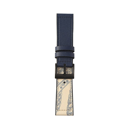 20mm Leather Coated TPU Watch Strap for Samsung Galaxy Watch Active1/2 / Galaxy Watch 42mm etc.