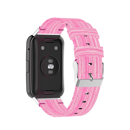 Braided Woven Nylon Watchband Strap Replacement for Huawei Watch Fit