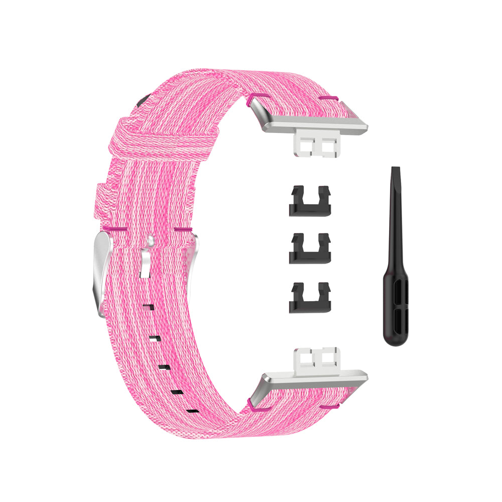 Braided Woven Nylon Watchband Strap Replacement for Huawei Watch Fit