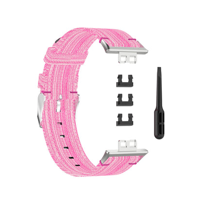 Braided Woven Nylon Watchband Strap Replacement for Huawei Watch Fit