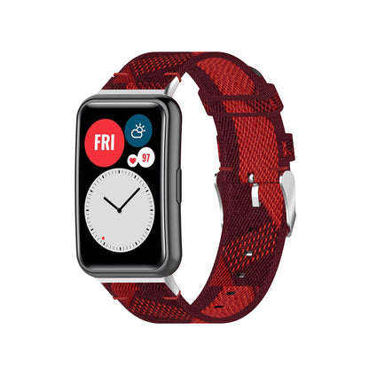 Braided Woven Nylon Watchband Strap Replacement for Huawei Watch Fit