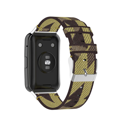 Braided Woven Nylon Watchband Strap Replacement for Huawei Watch Fit