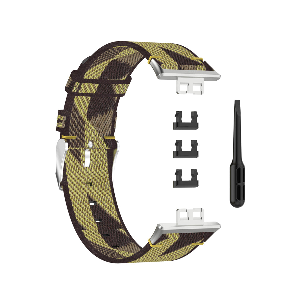 Braided Woven Nylon Watchband Strap Replacement for Huawei Watch Fit