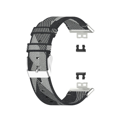 Braided Woven Nylon Watchband Strap Replacement for Huawei Watch Fit