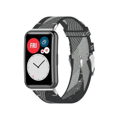 Braided Woven Nylon Watchband Strap Replacement for Huawei Watch Fit