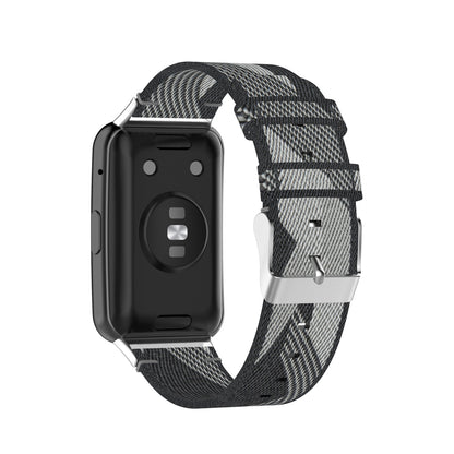 Braided Woven Nylon Watchband Strap Replacement for Huawei Watch Fit