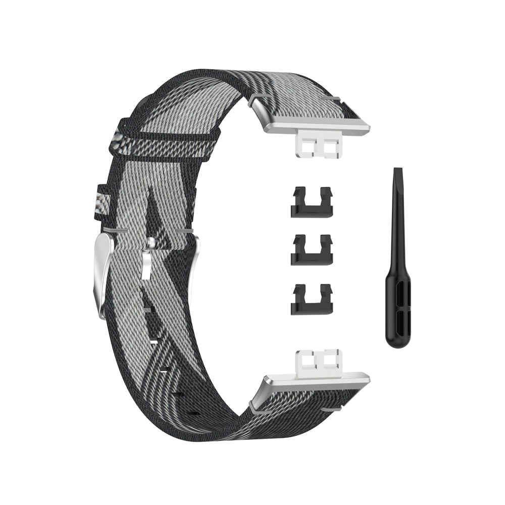 Braided Woven Nylon Watchband Strap Replacement for Huawei Watch Fit