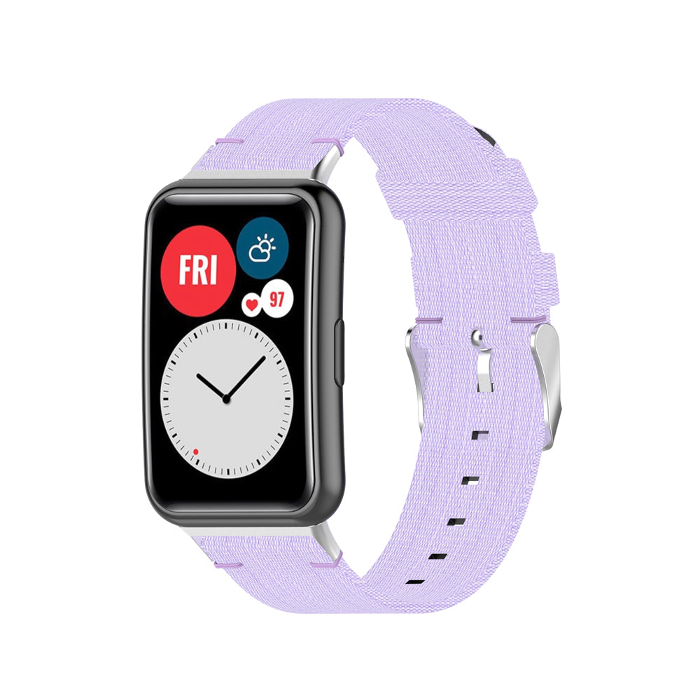 Braided Woven Nylon Watchband Strap Replacement for Huawei Watch Fit