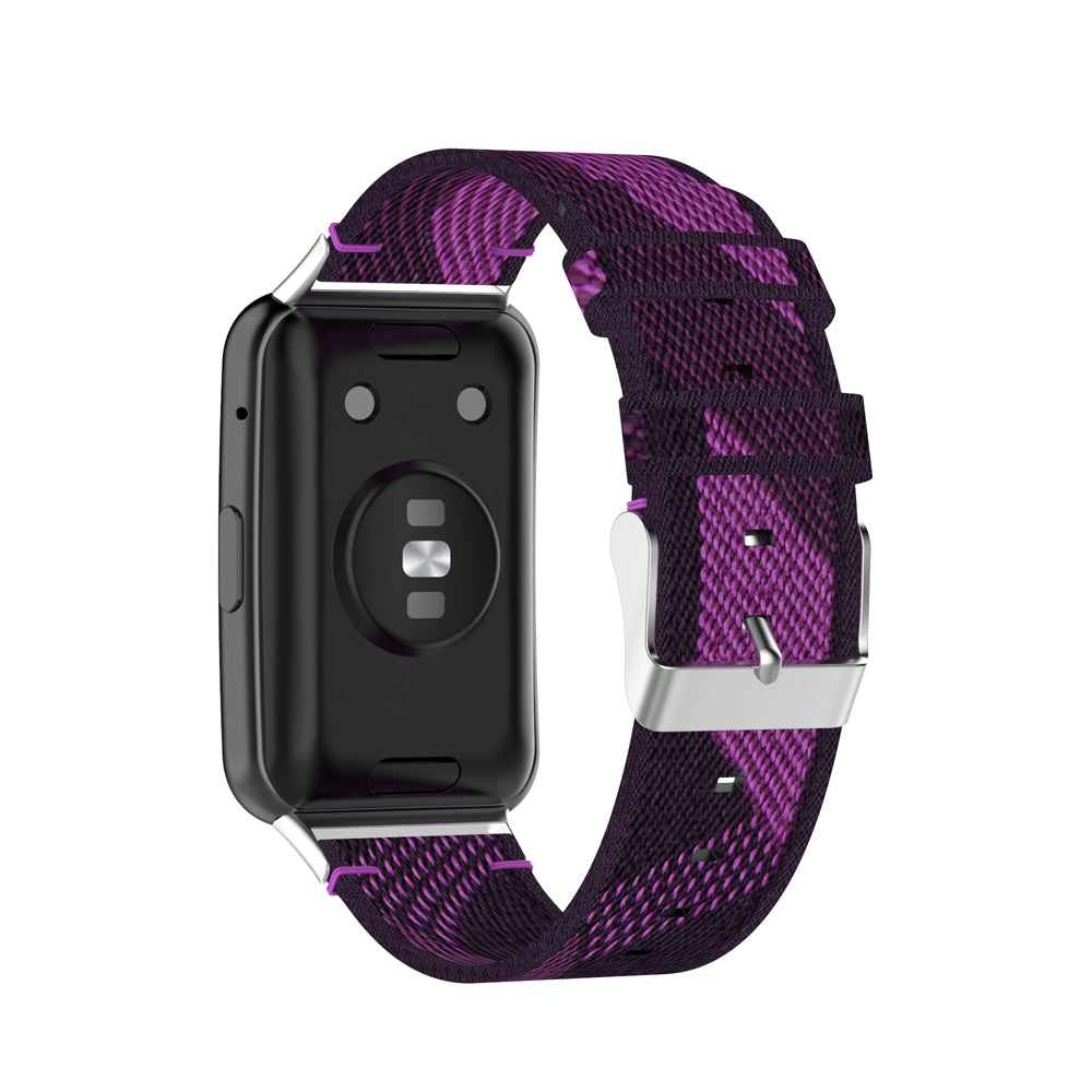 Braided Woven Nylon Watchband Strap Replacement for Huawei Watch Fit