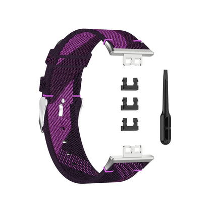 Braided Woven Nylon Watchband Strap Replacement for Huawei Watch Fit