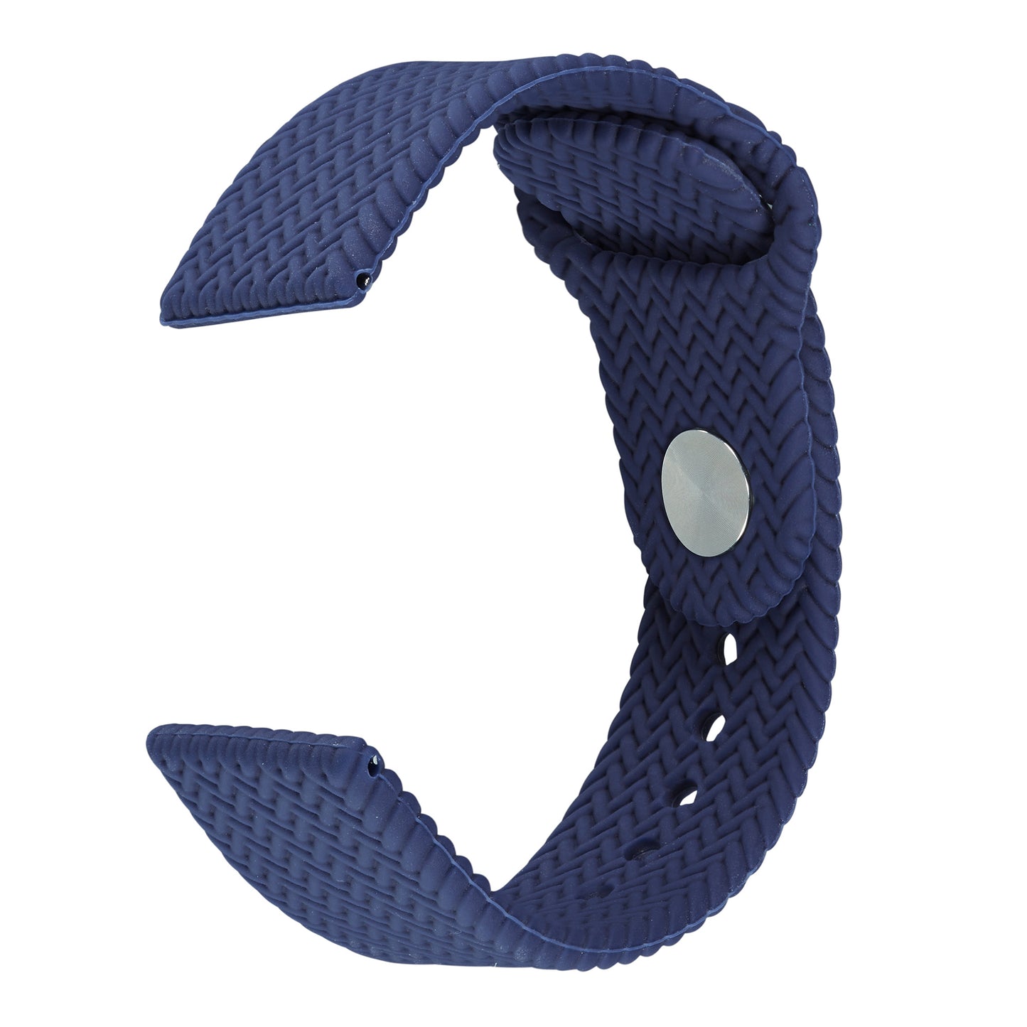 20mm Woven Design Silicone Watch Band Strap for Samsung Galaxy Watch4 Classic 46mm 42mm/Watch4 44mm 40mm/Galaxy Watch Active 2/Gear S2 Classic