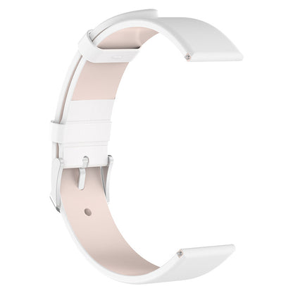 20mm Genuine Leather Smart Watch Band Replacement Wrist Strap with Tool for Samsung Galaxy Watch 4 40mm/Galaxy Watch 4 Classic 42mm