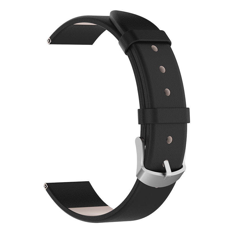 20mm Genuine Leather Smart Watch Band Replacement Wrist Strap with Tool for Samsung Galaxy Watch 4 40mm/Galaxy Watch 4 Classic 42mm