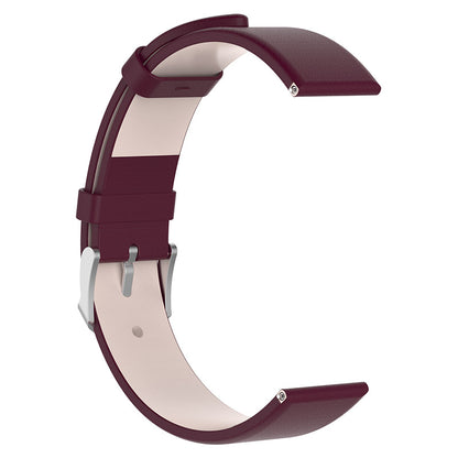 20mm Genuine Leather Smart Watch Band Replacement Wrist Strap with Tool for Samsung Galaxy Watch 4 40mm/Galaxy Watch 4 Classic 42mm