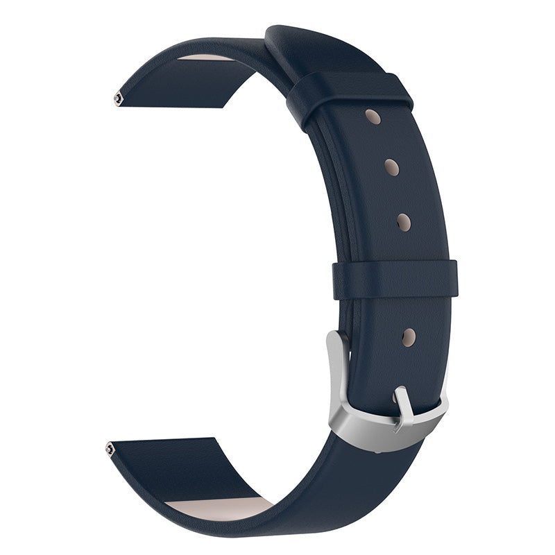 20mm Genuine Leather Smart Watch Band Replacement Wrist Strap with Tool for Samsung Galaxy Watch 4 40mm/Galaxy Watch 4 Classic 42mm
