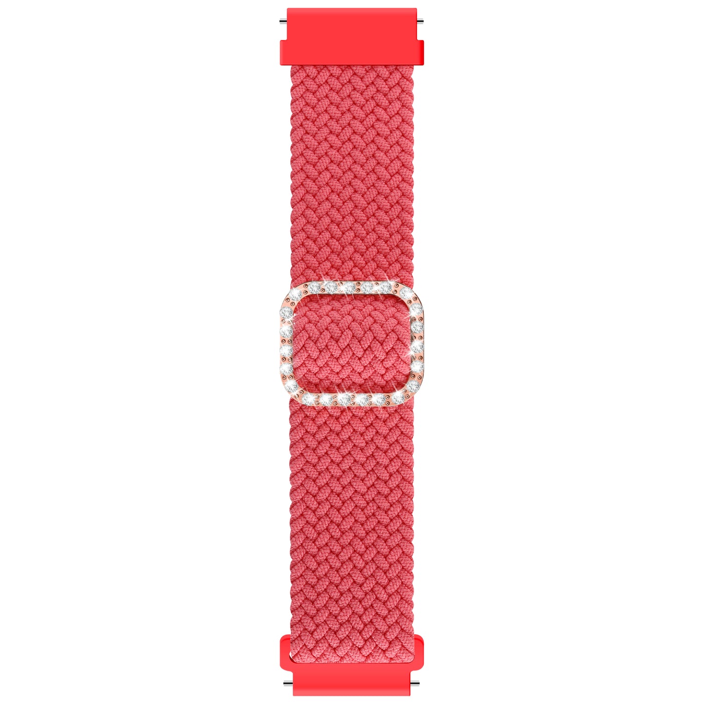 22mm Nylon Braided Adjustable Watchband Rhinestone Buckle Watch Strap for Samsung Gear S3 Classic/S3 Frontier/Galaxy Watch 46mm