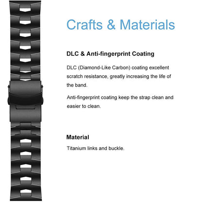 26mm Titanium Metal Quick Release Easy Fit Watch Band Replacement Strap for Garmin Fenix 6X / Fenix 3 / Fenix 3 HR / Fenix 5X