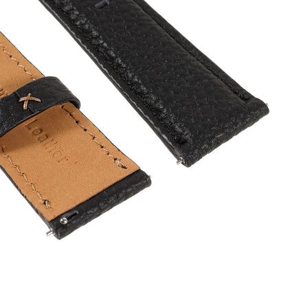 22mm Litchi Texture Genuine Leather Watch Band Adjustable Replacement Bracelet for Samsung Gear S3 Classic /Gear S3 Frontier/Galaxy Watch 46mm
