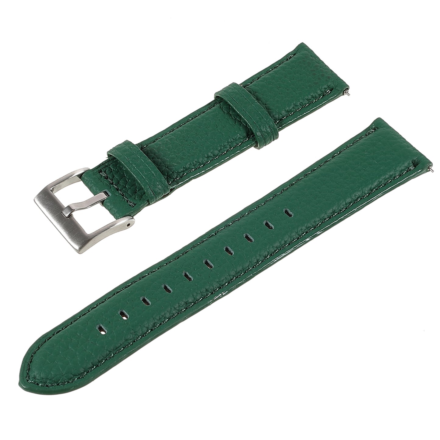 22mm Litchi Texture Genuine Leather Watch Band Adjustable Replacement Bracelet for Samsung Gear S3 Classic /Gear S3 Frontier/Galaxy Watch 46mm