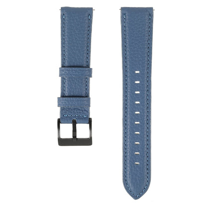 22mm Litchi Texture Genuine Leather Watch Band Adjustable Replacement Bracelet for Samsung Gear S3 Classic /Gear S3 Frontier/Galaxy Watch 46mm