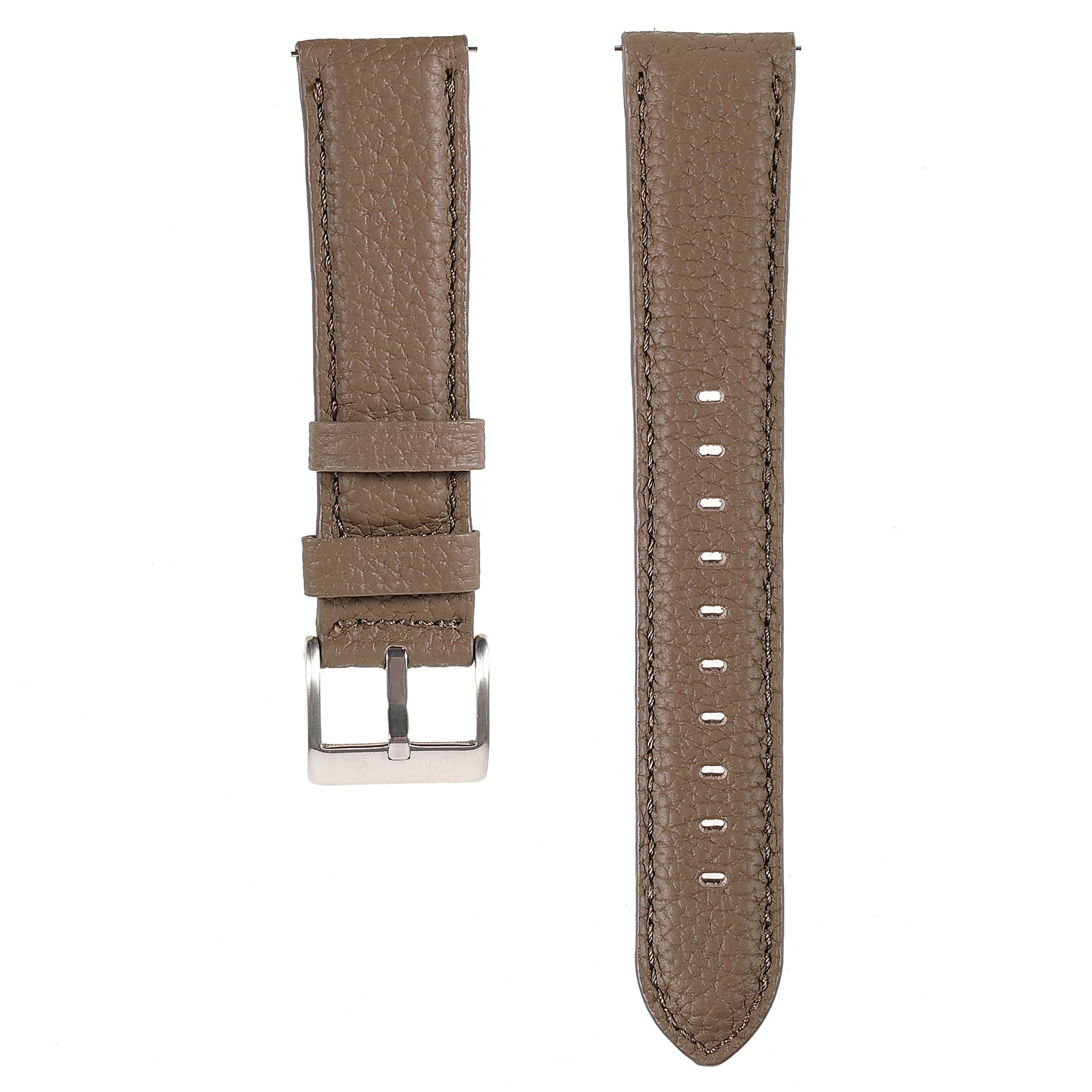 22mm Litchi Texture Genuine Leather Watch Band Adjustable Replacement Bracelet for Samsung Gear S3 Classic /Gear S3 Frontier/Galaxy Watch 46mm