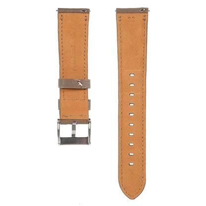 22mm Litchi Texture Genuine Leather Watch Band Adjustable Replacement Bracelet for Samsung Gear S3 Classic /Gear S3 Frontier/Galaxy Watch 46mm