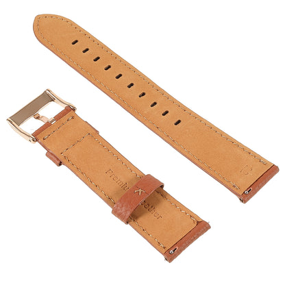22mm Litchi Texture Genuine Leather Watch Band Adjustable Replacement Bracelet for Samsung Gear S3 Classic /Gear S3 Frontier/Galaxy Watch 46mm
