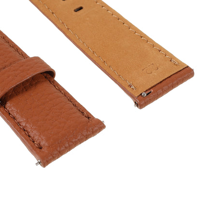 22mm Litchi Texture Genuine Leather Watch Band Adjustable Replacement Bracelet for Samsung Gear S3 Classic /Gear S3 Frontier/Galaxy Watch 46mm