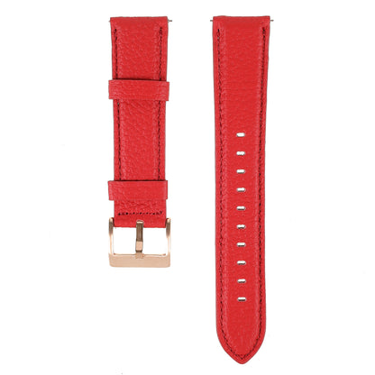 22mm Litchi Texture Genuine Leather Watch Band Adjustable Replacement Bracelet for Samsung Gear S3 Classic /Gear S3 Frontier/Galaxy Watch 46mm